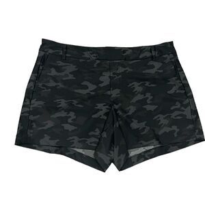 Spanx sunshine 4” short in black & gray camp size XL